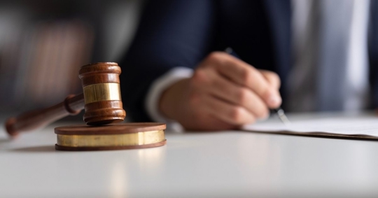 lawyer examining legal documents