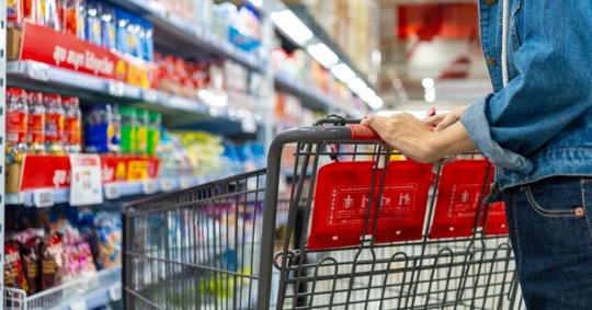 person doing grocery shopping